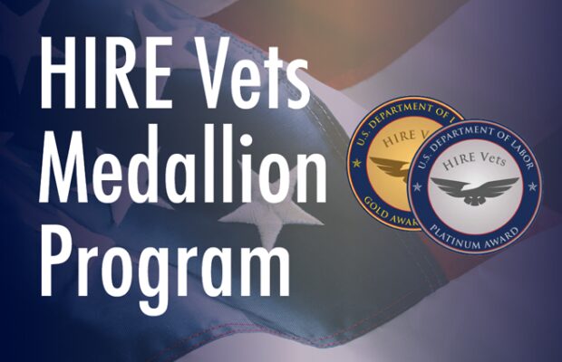 Riverside Research Receives HIREVets Gold Medallion in Recognition for Recruiting, Employing, and Retaining a workforce of veterans